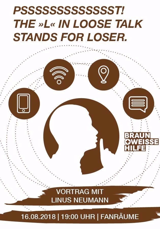 Artikelbild "Psssssst! – The »L« in Loose Talk stands for Loser" Vortrag mit Linus Neumann