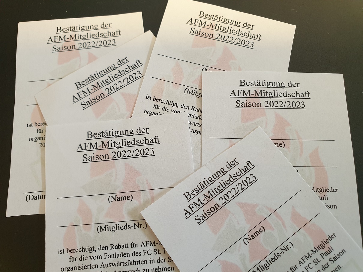 Artikelbild AFM-Bestätigung für Auswärtsfahrten mit dem Fanladen