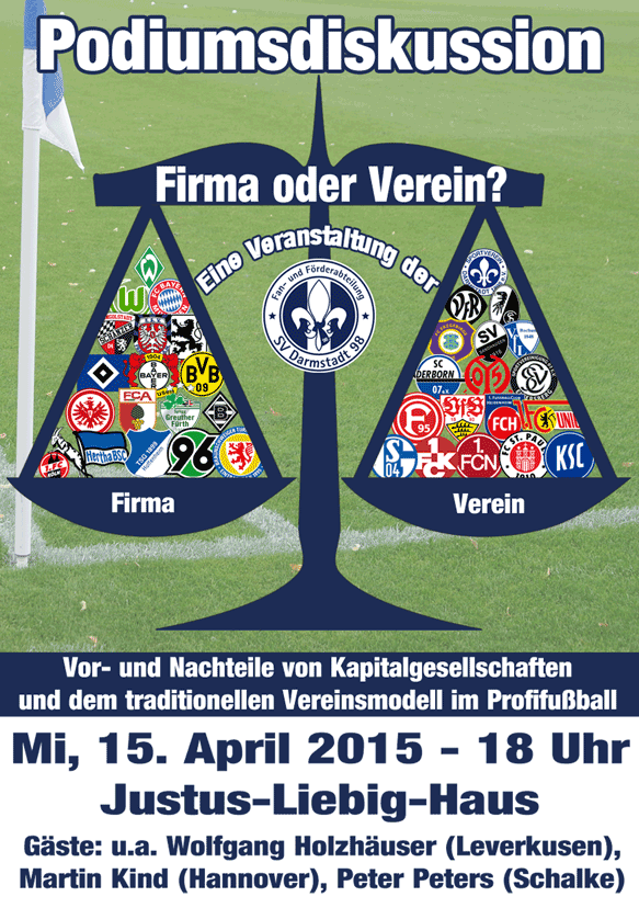 Artikelbild Verein oder Firma? - Podiumsdiskussion am 15. April in Darmstadt